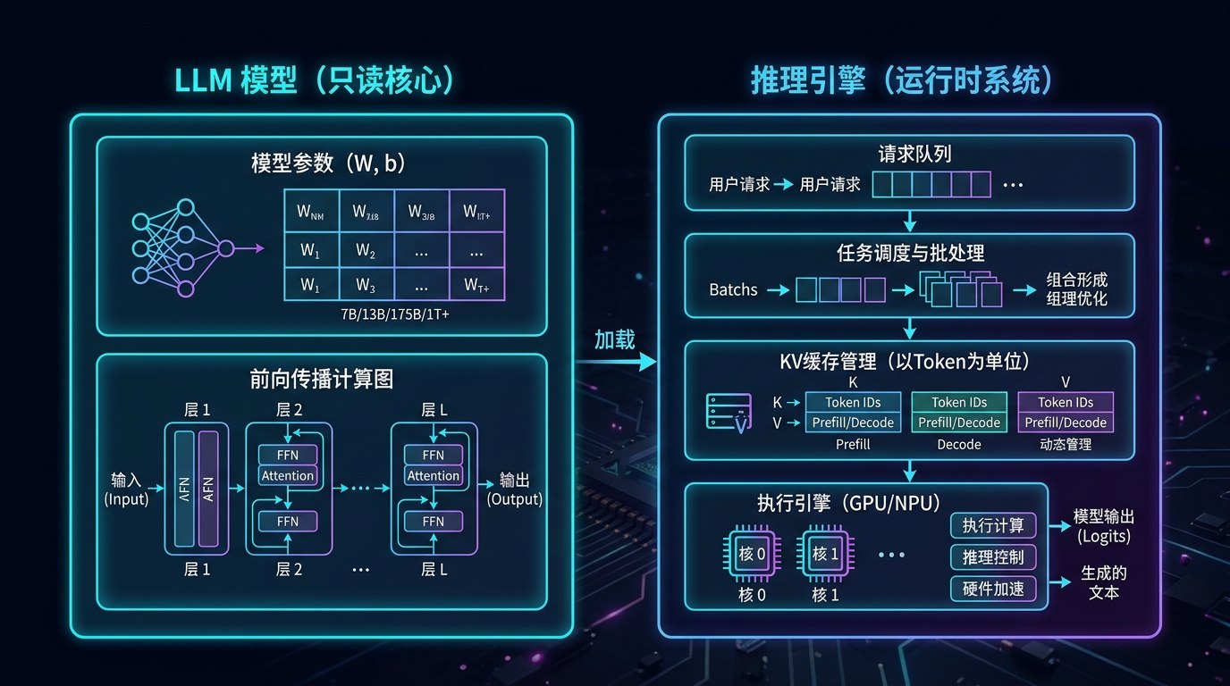 LLM模型与推理引擎的架构区别