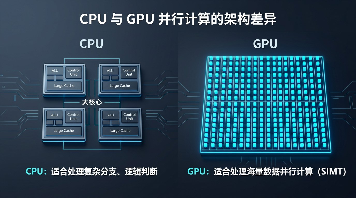 CPU与GPU的架构与并行计算差异